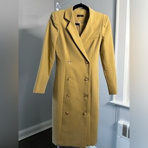 Yellow trench coat wore only once